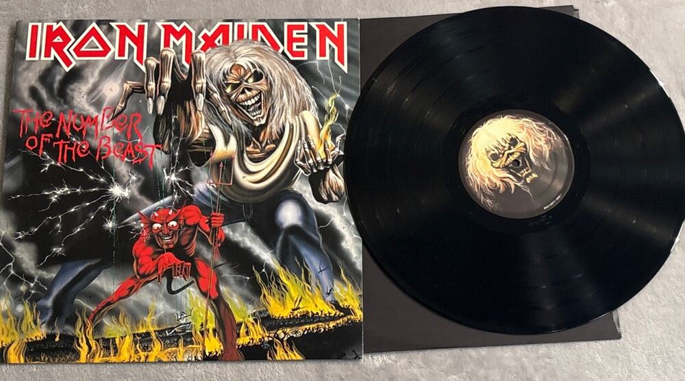 Vinyl LP Record Number of the Beast Iron Maiden NWOBHM Heavy Metal Classic Rock
